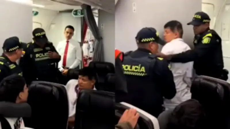 Pasajero ebrio obliga a devolución de vuelo Bogotá-Madrid por actos obscenos