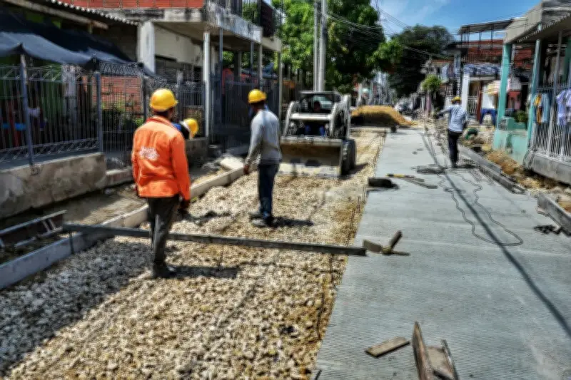 Pavimentación en Olaya Herrera: avance del 85% en la calle de la Antena