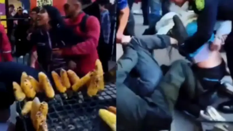 Pelea entre vendedoras de mazorca en la Filbo se vuelve viral