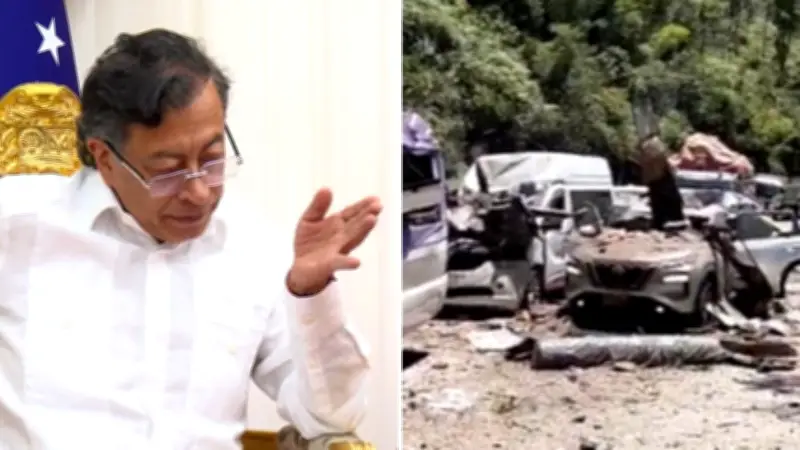 Petro asegura que explosivos de ataques en Cauca vienen de Chile y Ecuador