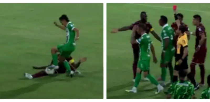 Polémica expulsión de Anderson Angulo en Tolima vs. Nacional en semifinales