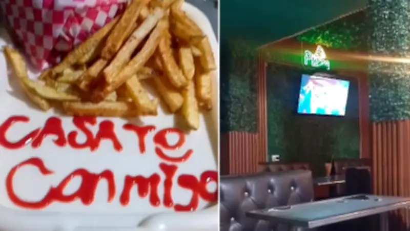 Propuesta de matrimonio con hamburguesa genera debate en redes sociales