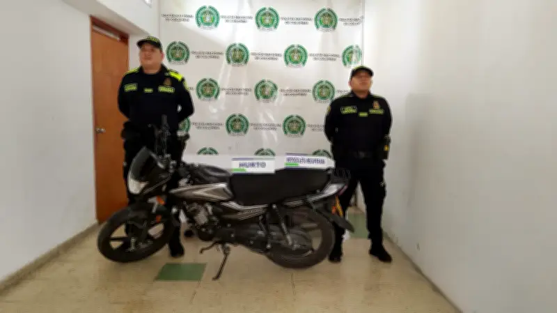 Recuperan moto robada avaluada en $10 millones en Bucaramanga