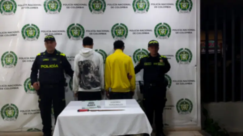 Riña con machete en Bucaramanga deja un adolescente herido y seis detenidos