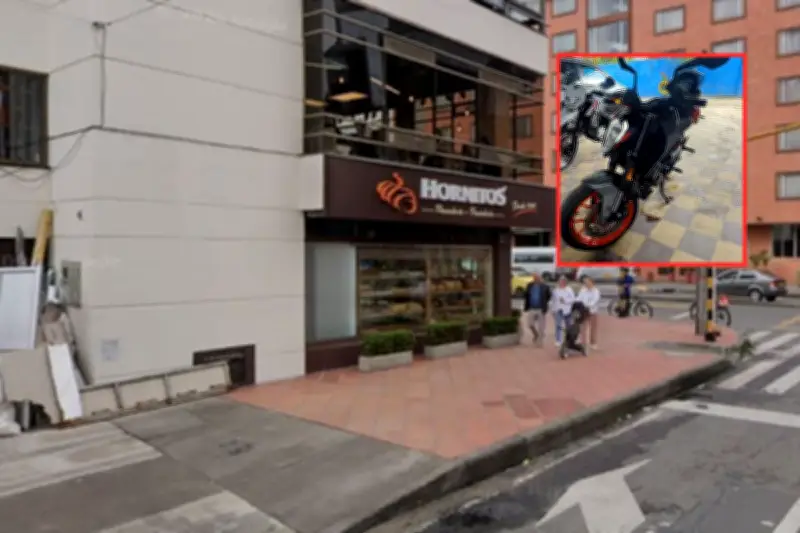 Robo insólito en panadería de Bogotá: se llevaron moto del parqueadero y no hay respuestas