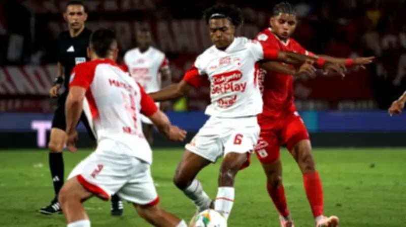 Santa Fe y Nacional rescatan valiosos empates en cuartos de final de la Liga BetPlay