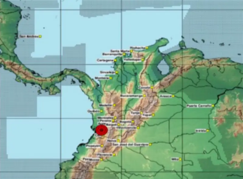 Sismo de magnitud 5.6 sacude el Chocó y se siente en varias regiones del país