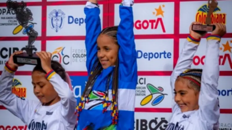 Sophia Larrota, de 8 años, campeona panamericana de BMX en Bogotá
