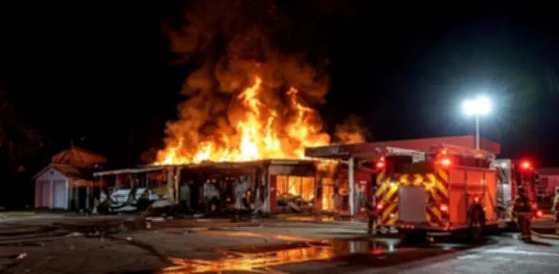 Tercer incendio en estación abandonada de Metrolínea en Girón alerta a autoridades