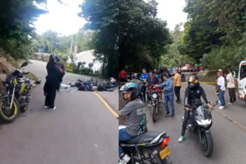 Tragedia en vía Bogotá-Mesitas: choque de motos deja dos muertos