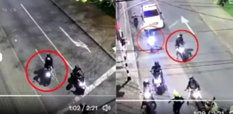 Video de película: así frustró la Policía un robo de motociclistas armados en Medellín
