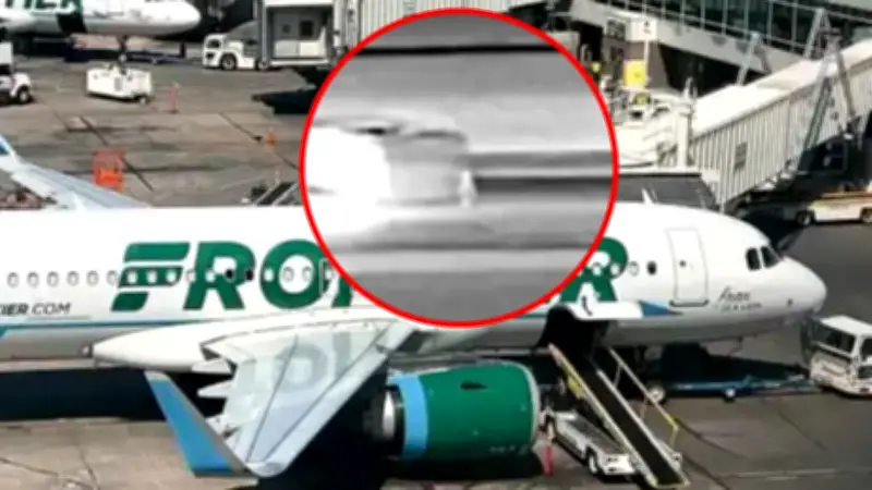 Video muestra el momento en que avión arrolla a intruso en pista de Denver
