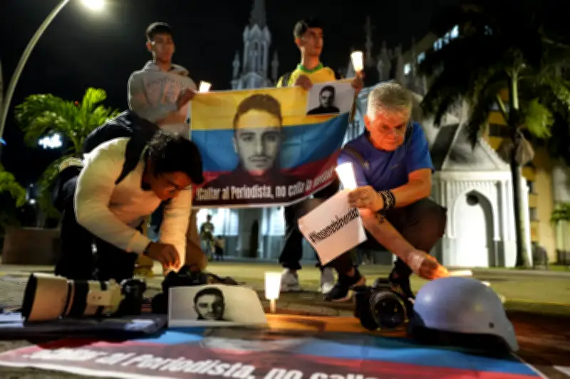 Vigilia en Cali por periodista asesinado Mateo Pérez Rueda