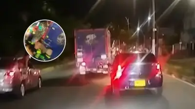 Capturan a conductor de furgón ebrio que atropelló motociclistas en Cali