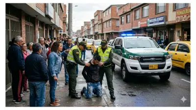 Ciudadanos casi queman a ladrón en Bogotá, pero lo dejaron libre