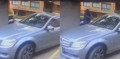 Cámaras captan asalto a mano armada contra conductor en Chapinero, Bogotá