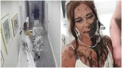 Cuñada arruina vestido de novia con pintura negra en venganza