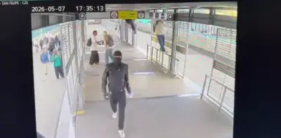 Encapuchados vandalizan estación Calle 76 de TransMilenio en Bogotá