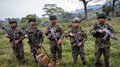 Equipo de explosivos y perros antiexplosivos protegen a campesinos en Boyacá
