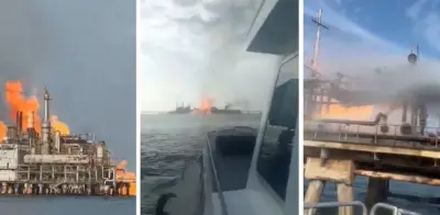 Explosión en planta de gas en Venezuela deja seis heridos y un incendio activo