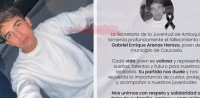 Hallan sin vida a Gabriel Enrique Arenas, estudiante de la U. de Antioquia desaparecido en Caucasia