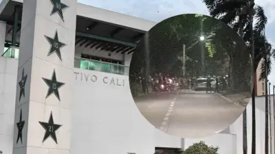 Hinchas del Deportivo Cali bloquean Avenida 4 Norte en el norte de Cali