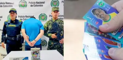 Hombre detenido por robar caja de láminas del Mundial 2026 en Fusagasugá