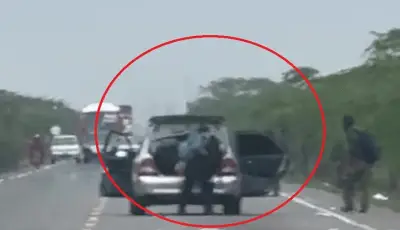 Hombres armados atracan vehículo con pasajeros en la Troncal del Caribe en La Guajira
