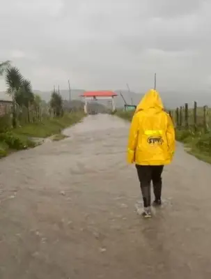 Inundación en Gámbita: 70% de viviendas afectadas por desbordamiento de ríos
