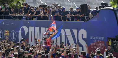 Lamine Yamal, el gran protagonista en la fiesta del Barcelona: bandera palestina y burla al Real Madrid