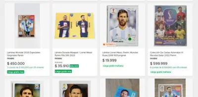 Álbum Panini 2026: lámina de Messi cuesta más que un almuerzo en Bogotá