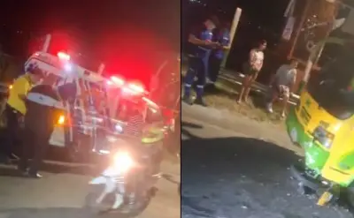 Milagro en Bucaramanga: dos ilesos tras aparatoso choque de moto contra buseta