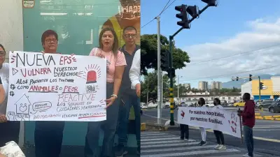 Protestas en Cali por fallas en citas y entrega de medicamentos