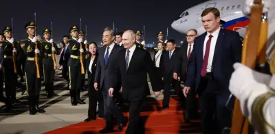 Putin llega a Pekín para reforzar alianza con Xi tras visita de Trump