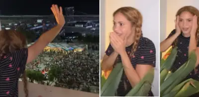 Shakira se emociona al ver multitud en Copacabana antes de su concierto gratuito