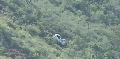 Tragedia en el Cañón del Chicamocha: camioneta cae 400 metros y conductor muere