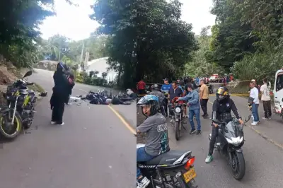 Tragedia en vía Bogotá-Mesitas: choque de motos deja dos muertos