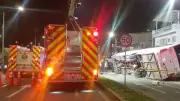 Accidente múltiple en Cali: bus del MÍO choca contra taxis y deja heridos