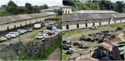 Desmantelan antigua estación del ferrocarril de Armenia: roban rejas, puertas y piezas de vehículos
