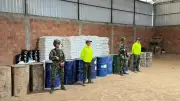 Ejército y Policía incautan 14 toneladas de insumos para cocaína del ELN