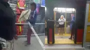 Hombre hurta señal de Pare y trata de viajar en TransMilenio