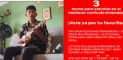 Joven colombiano pide votos en TikTok para beca de chino mandarín
