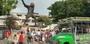 Monumento a Valderrama en Santa Marta: guías alertan riesgo de colapso