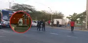 Objetos sospechosos con mensaje criminal causan cierre en puente de la Cordialidad