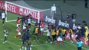 Pelea tras el empate entre Santa Fe y Corinthians en la Libertadores
