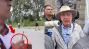 Riña en casa de Uribe: manifestante con navaja y simpatizante con bate