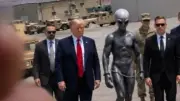 Trump publica foto con extraterrestre creada por IA y aviva teorías ovni