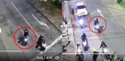 Video de película: así frustró la Policía un robo de motociclistas armados en Medellín