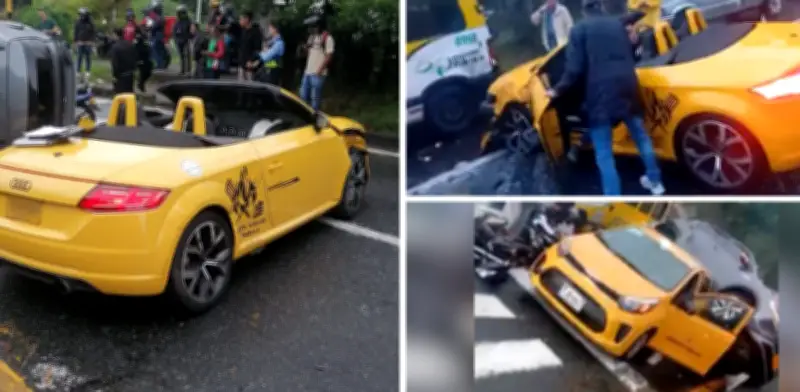 Accidente de auto de lujo dejó cinco heridos en Dosquebradas