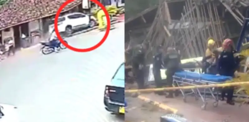 Accidente fatal en Quindío: camioneta choca contra tienda y deja un muerto y dos heridos